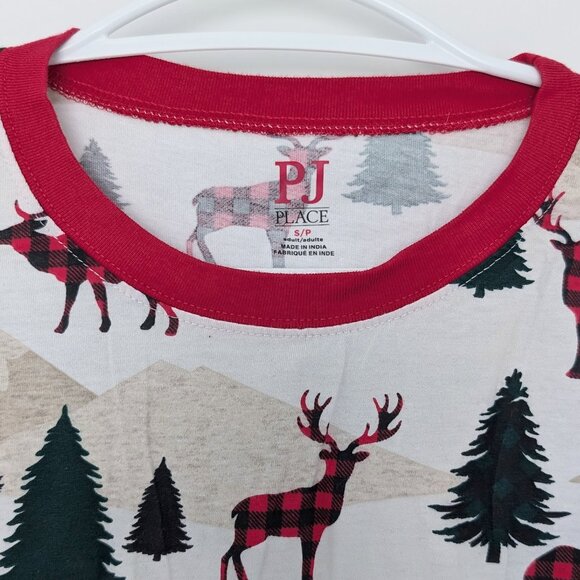 The Children’s Place - Adult Matching Family Mountain Cotton Pajamas - White - Picture 4 of 9